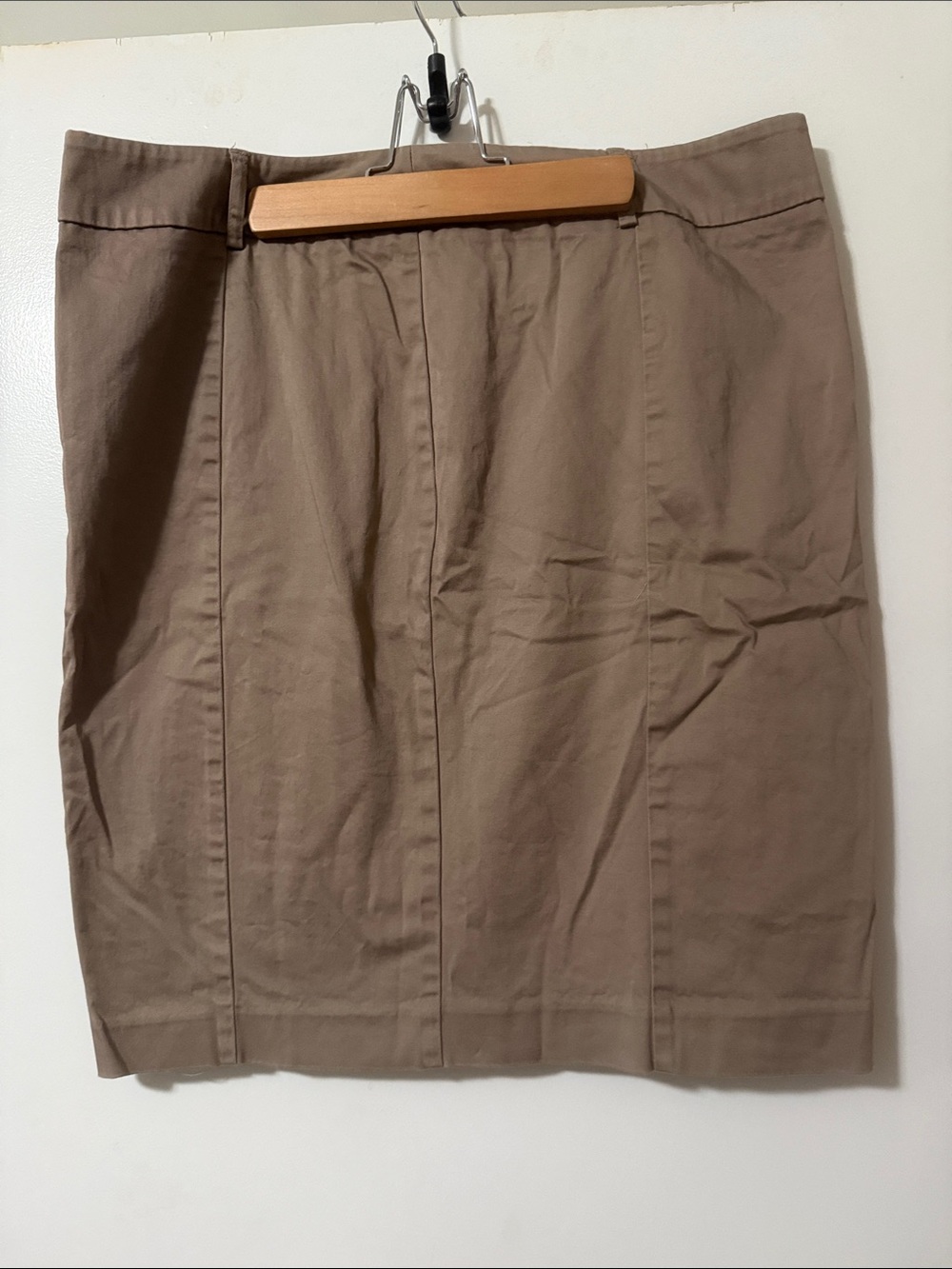 Apt. 9 Taupe Panel Pencil Skirt